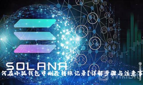 如何在小狐钱包中删除转账记录？详解步骤与注意事项