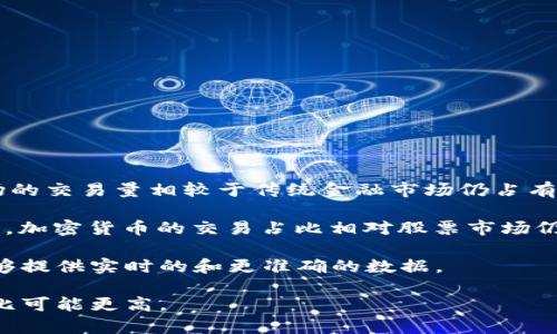 截至目前，我的知识截止日期为2023年10月。加密货币的交易占比在不断变化，但根据一些行业数据显示，加密货币市场的交易量相较于传统金融市场仍占有较小的比例。

在2021年，全球加密货币市场的总市值曾经达到过2万亿美元以上，而传统股票市场的市值则超过了100万亿美元。因此，加密货币的交易占比相对股票市场仍然较低，通常在5%左右甚至更少。而随着加密技术的不断发展和大众对数字资产的接受度提高，这个比例也在逐渐上升。

为了获得最新的交易占比数据，建议参考市场研究报告、加密交易所的统计信息，或者相关的金融新闻网站。这些渠道能够提供实时的和更准确的数据。

此外，加密货币的流行程度因地区而异，一些国家和地区对加密货币的接受度较高，因此在这些区域，加密货币的交易占比可能更高。